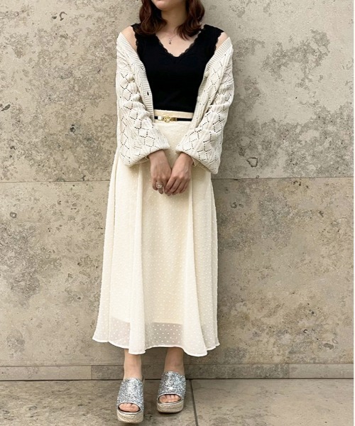 apres jour（アプレジュール）の「リブレースインナー【ZOZOTOWN限定アイテム】（タンクトップ・レディース・アイボリー/ブラック/ピンクベージュ/オフホワイト・X-LARGE/フリー）」の20枚目の写真