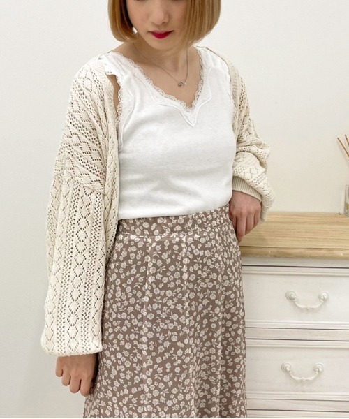 apres jour（アプレジュール）の「リブレースインナー【ZOZOTOWN限定アイテム】（タンクトップ・レディース・アイボリー/ブラック/ピンクベージュ/オフホワイト・X-LARGE/フリー）」の5枚目の写真