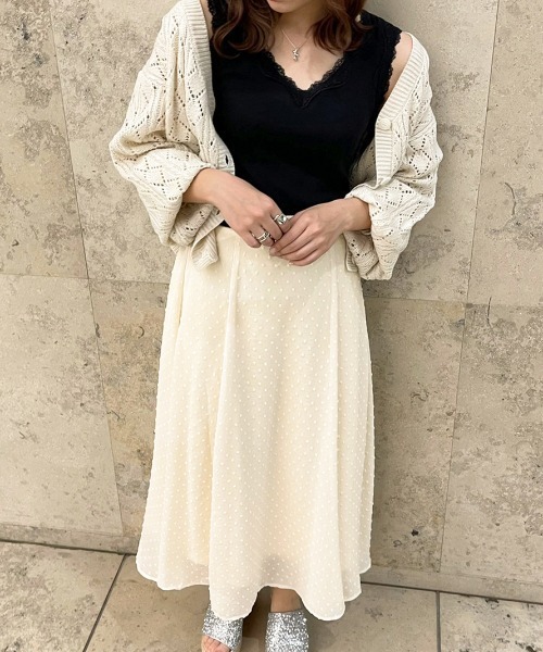 apres jour（アプレジュール）の「リブレースインナー【ZOZOTOWN限定アイテム】（タンクトップ・レディース・アイボリー/ブラック/ピンクベージュ/オフホワイト・X-LARGE/フリー）」の14枚目の写真