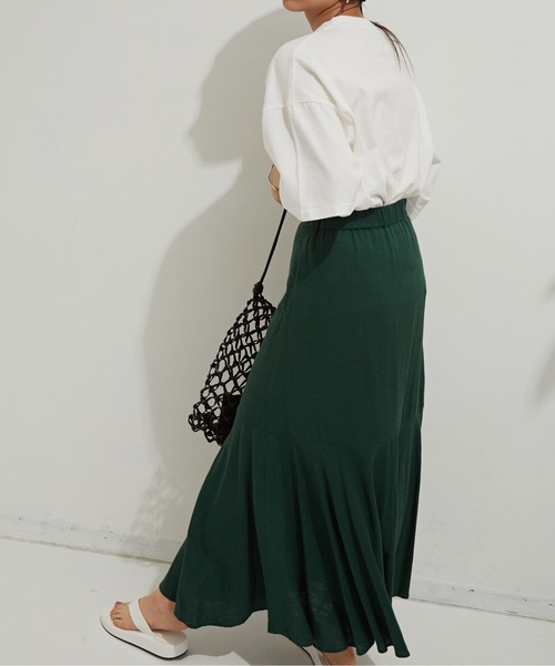 Auntie Rosa Holiday（アンティローザホリデー）の「ビッグカレッジロゴプリントTシャツ（Tシャツ/カットソー・レディース・アイボリー/チャコールグレー/オフホワイト・FREE）」の14枚目の写真