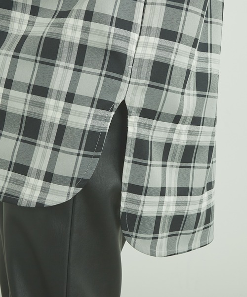 Lui's(ルイス)の「5分袖チェックライトシャツ(シャツ/ブラウス・メンズ・ブラック/グリーン/ブルー・FREE)」の14枚目の写真