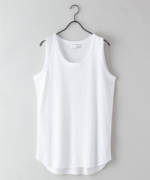 UNIIT(ユニット)の「【UNIIT】レイヤードリブタンクトップ(タンクトップ・メンズ・ホワイト/ブラック・MEDIUM/LARGE/X-LARGE)」の2枚目の写真