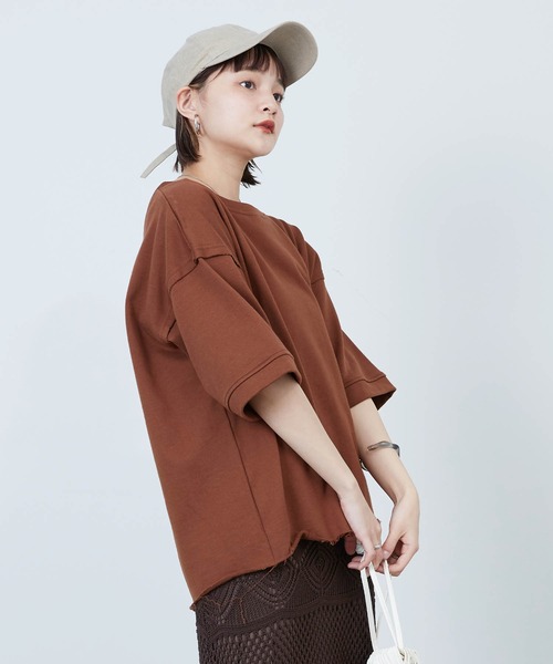 リングスナップボタン2WAYカットオフTシャツ