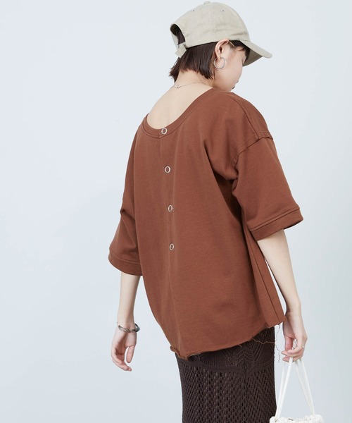 リングスナップボタン2WAYカットオフTシャツ