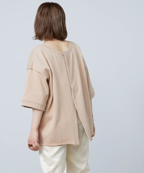 リングスナップボタン2WAYカットオフTシャツ