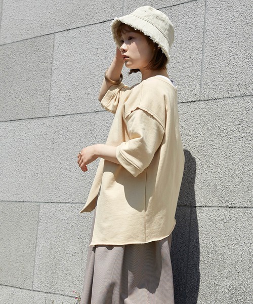 リングスナップボタン2WAYカットオフTシャツ