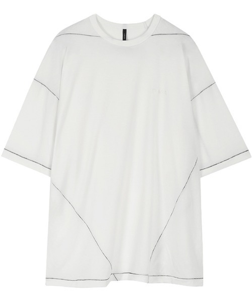 FLAREUP（フレアアップ）の「【FLAREUP 】シルキー半袖ティーシャツ / Silky Short sleeve (FL-156)（Tシャツ/カットソー・レディース・オフホワイト/ブラック・MEDIUM/LARGE）」の8枚目の写真