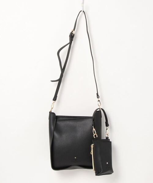 koe（コエ）の「スマホケース付き2WAYショルダー*（トートバッグ・レディース・イエロー/モカ/ブラック/ライトグレー・FREE）」の2枚目の写真