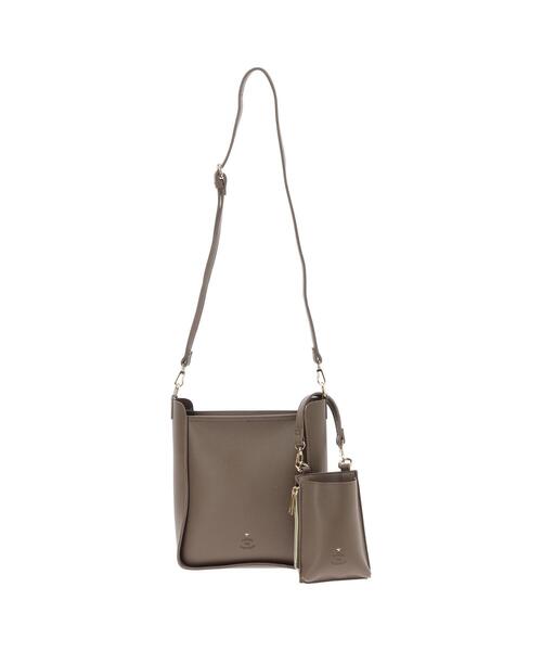 koe（コエ）の「スマホケース付き2WAYショルダー*（トートバッグ・レディース・イエロー/モカ/ブラック/ライトグレー・FREE）」の7枚目の写真