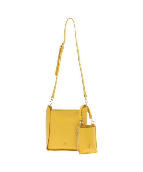 koe（コエ）の「スマホケース付き2WAYショルダー*（トートバッグ・レディース・イエロー/モカ/ブラック/ライトグレー・FREE）」の5枚目の写真