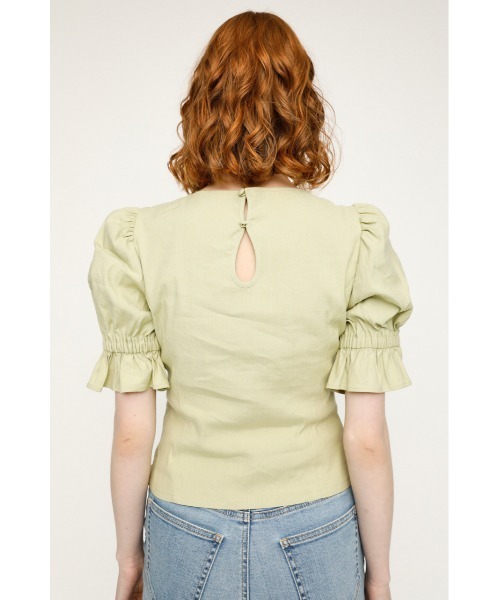 ブラウス シャツ PUFF SLEEVE SHORT BLOUSE レディース FEKETE ブラウス シャツ 2WAY PUFF SLEEVE BLOUSE / 2WAY
