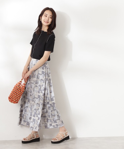 N.(N. Natural Beauty Basic)(エヌエヌナチュラルビューティーベーシック)の「◆フロントシームブラウス(シャツ/ブラウス・レディース・ブラック/ライトグリーン/アイボリー・MEDIUM)」の9枚目の写真