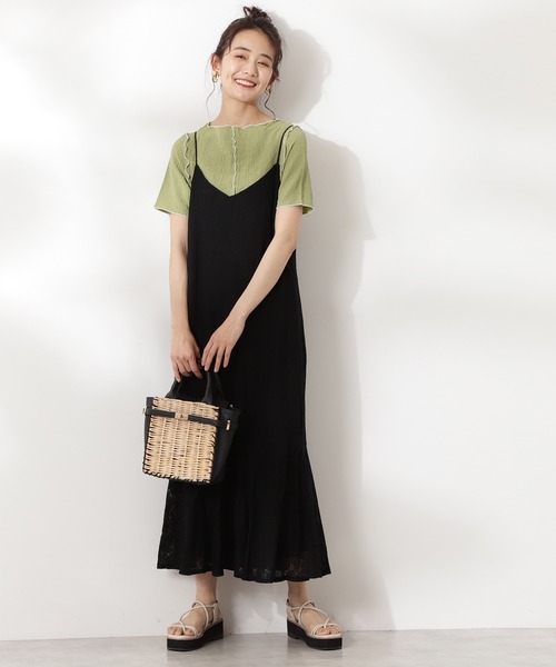N.(N. Natural Beauty Basic)(エヌエヌナチュラルビューティーベーシック)の「◆フロントシームブラウス(シャツ/ブラウス・レディース・ブラック/ライトグリーン/アイボリー・MEDIUM)」の7枚目の写真
