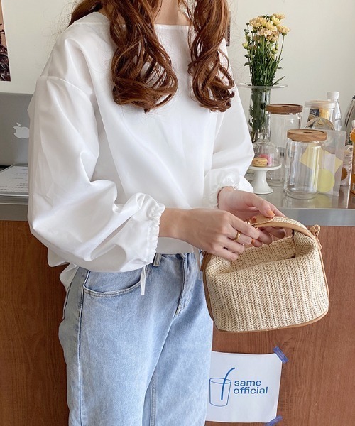 yuue' ( wear )（ユーイ）の「2way サマーかごバッグ / ハンドバッグ（ハンドバッグ・レディース・ベージュ・FREE）」の2枚目の写真