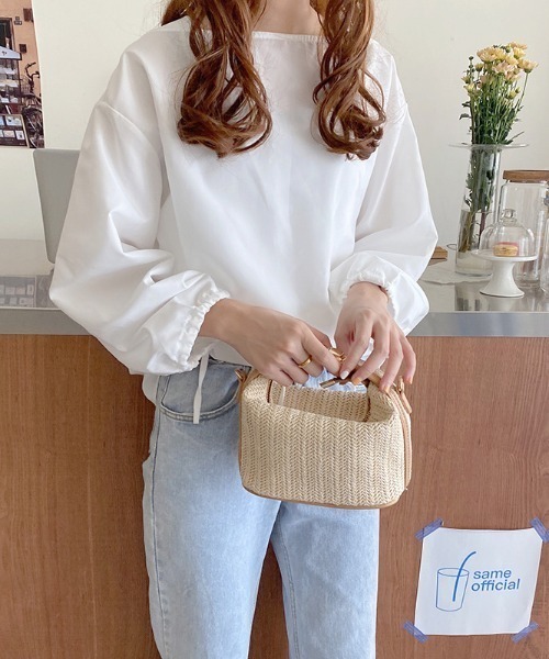 yuue' ( wear )（ユーイ）の「2way サマーかごバッグ / ハンドバッグ（ハンドバッグ・レディース・ベージュ・FREE）」の8枚目の写真