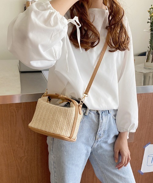 yuue' ( wear )（ユーイ）の「2way サマーかごバッグ / ハンドバッグ（ハンドバッグ・レディース・ベージュ・FREE）」の12枚目の写真