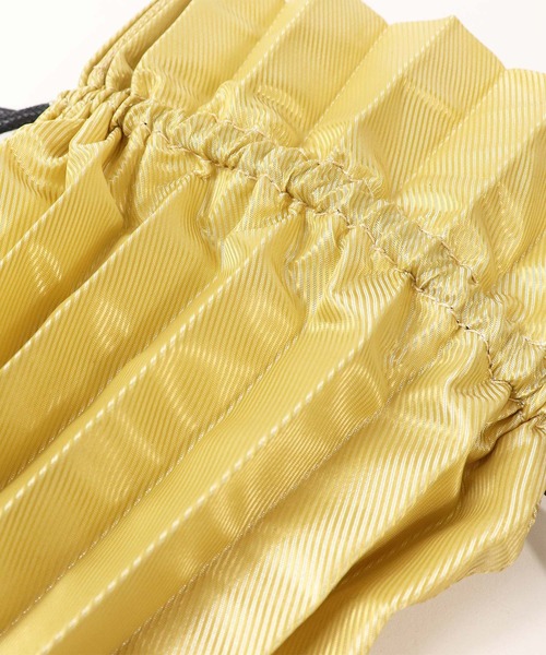 salle de bal（サルデバル）の「プリーツドローバッグ PLEATS BAG  巾着エコバッグ（ショルダーバッグ・レディース・ブラック/ベージュ/ブラウン/ピンク/ブルー/グリーン・FREE）」の22枚目の写真