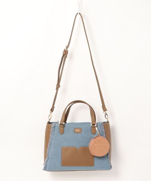 CECIL McBEE(セシルマクビー)の「【CECIL McBEE / セシルマクビー】 エイティ 2wayハンドバッグ(ハンドバッグ・レディース・ブラック/オフホワイト/ネイビー/ブルー・FREE)」の4枚目の写真