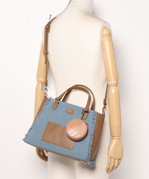 CECIL McBEE(セシルマクビー)の「【CECIL McBEE / セシルマクビー】 エイティ 2wayハンドバッグ(ハンドバッグ・レディース・ブラック/オフホワイト/ネイビー/ブルー・FREE)」の6枚目の写真