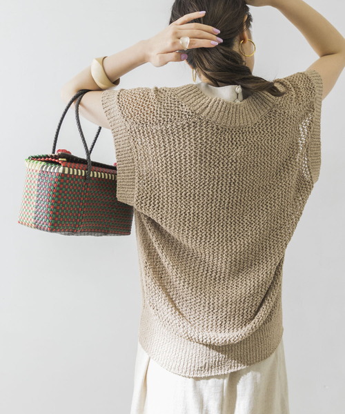 URBAN RESEARCH（アーバンリサーチ）の「透かし柄ニットベスト（ベスト・レディース・ブラック/アイボリー/ベージュ・FREE）」の20枚目の写真