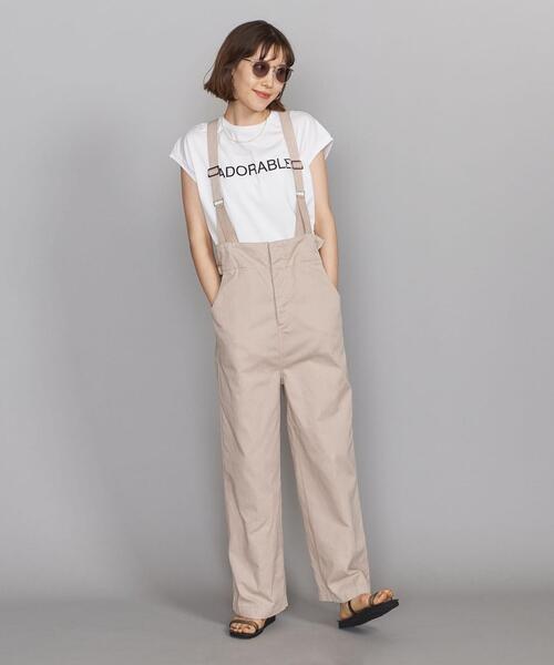 SERGE de bleu（サージ）の「＜SERGE de bleu＞サロペット Ψ（サロペット/オーバーオール・レディース・ベージュ・FREE）」の5枚目の写真