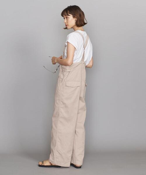 SERGE de bleu（サージ）の「＜SERGE de bleu＞サロペット Ψ（サロペット/オーバーオール・レディース・ベージュ・FREE）」の6枚目の写真