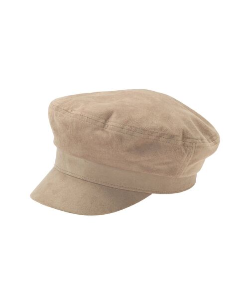 MERCURYDUO(マーキュリーデュオ)の「フェイクスエードキャスケット(キャスケット・レディース・ブラック/ベージュ/ブラウン・FREE)」の1枚目の写真