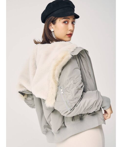 MERCURYDUO(マーキュリーデュオ)の「フェイクスエードキャスケット(キャスケット・レディース・ブラック/ベージュ/ブラウン・FREE)」の5枚目の写真