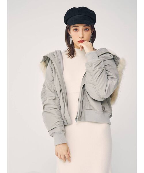 MERCURYDUO(マーキュリーデュオ)の「フェイクスエードキャスケット(キャスケット・レディース・ブラック/ベージュ/ブラウン・FREE)」の6枚目の写真