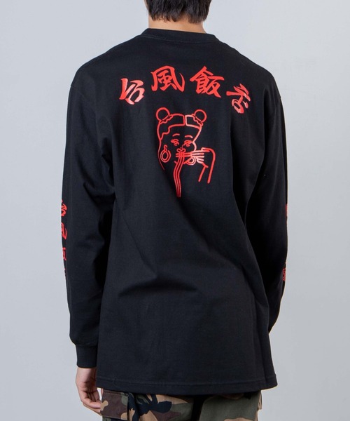 Manhattan Records（マンハッタン レコーズ）の「∴WEGO/Manhattan Records × 台風飯店コラボロンT（Tシャツ/カットソー・メンズ・ホワイト/ブラック・X-LARGE/XX-LARGE/MEDIUM/LARGE）」の8枚目の写真