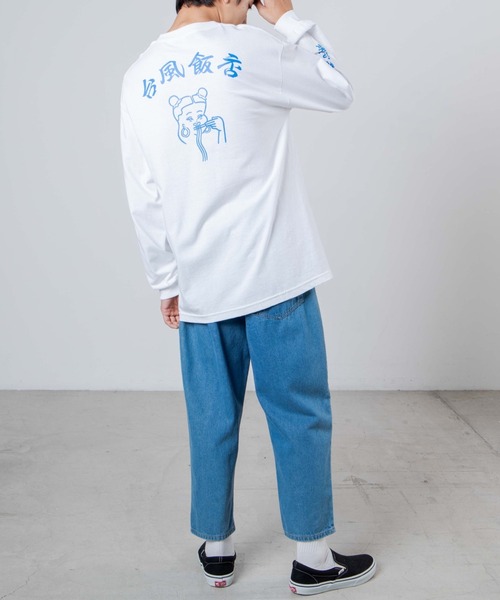 Manhattan Records（マンハッタン レコーズ）の「∴WEGO/Manhattan Records × 台風飯店コラボロンT（Tシャツ/カットソー・メンズ・ホワイト/ブラック・X-LARGE/XX-LARGE/MEDIUM/LARGE）」の9枚目の写真