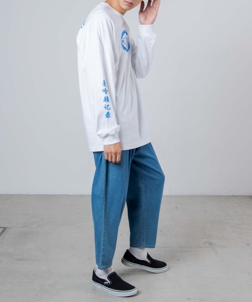 Manhattan Records（マンハッタン レコーズ）の「∴WEGO/Manhattan Records × 台風飯店コラボロンT（Tシャツ/カットソー・メンズ・ホワイト/ブラック・X-LARGE/XX-LARGE/MEDIUM/LARGE）」の11枚目の写真