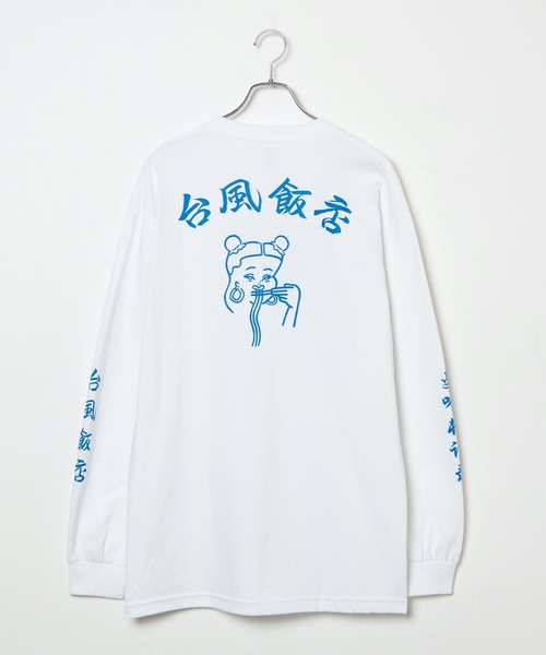 Manhattan Records（マンハッタン レコーズ）の「∴WEGO/Manhattan Records × 台風飯店コラボロンT（Tシャツ/カットソー・メンズ・ホワイト/ブラック・X-LARGE/XX-LARGE/MEDIUM/LARGE）」の17枚目の写真