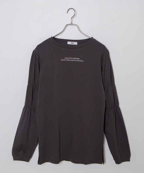 WEGO(ウィゴー)の「WEGO/パフスリーブロゴロンT(Tシャツ/カットソー・レディース・アイボリー/スミクロ・FREE)」の15枚目の写真