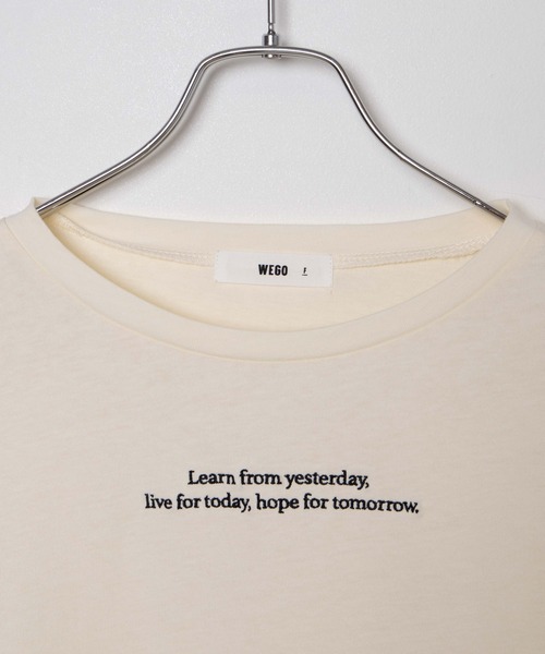 WEGO(ウィゴー)の「WEGO/パフスリーブロゴロンT(Tシャツ/カットソー・レディース・アイボリー/スミクロ・FREE)」の18枚目の写真