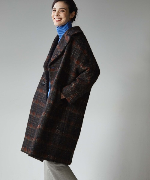 TICCA(ティッカ)の「【TICCA/ティッカ】テントコート・シャギーチェック(ダウンジャケット/コート・レディース・ブラウン・FREE)」の17枚目の写真