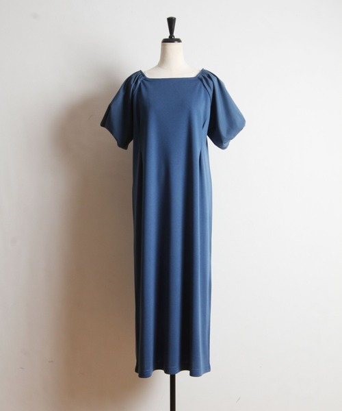 tocco closet（トッコ　クローゼット）の「布帛バルーンスリーブポンチワンピース（ワンピース・レディース・ブラック/ブルー・M）」の10枚目の写真