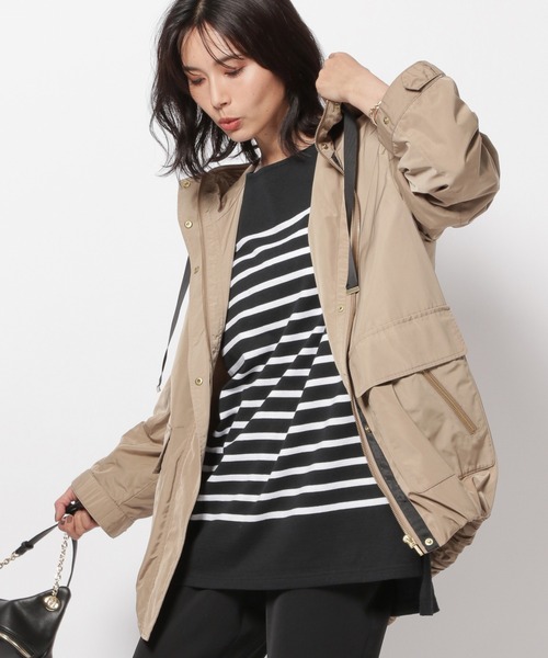 BARNYARDSTORM（バンヤードストーム）の「BARNYARDSTORM / 裾バルーンブルゾン（マウンテンパーカー・レディース・ブラック/ベージュ/カーキ/ネイビー・0/1/2）」の10枚目の写真