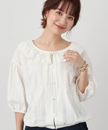 earth music&ecology | 衿フリルブラウス ＊(シャツ/ブラウス)