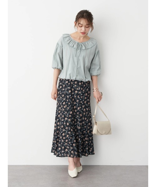 earth music&ecology（アースミュージックアンドエコロジー）の「衿フリルブラウス ＊（シャツ/ブラウス・レディース・ホワイト/ミント/ブラック・FREE）」の15枚目の写真