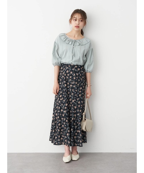 earth music&ecology（アースミュージックアンドエコロジー）の「衿フリルブラウス ＊（シャツ/ブラウス・レディース・ホワイト/ミント/ブラック・FREE）」の16枚目の写真