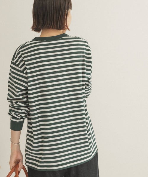 FORK&SPOON（フォークアンドスプーン）の「FORK&SPOON　ボーダーロングスリーブTシャツ（Tシャツ/カットソー・レディース・グリーン系その他/ブラック系その他/グレー系その他・1/2）」の17枚目の写真