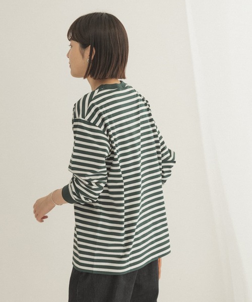 FORK&SPOON（フォークアンドスプーン）の「FORK&SPOON　ボーダーロングスリーブTシャツ（Tシャツ/カットソー・レディース・グリーン系その他/ブラック系その他/グレー系その他・1/2）」の18枚目の写真