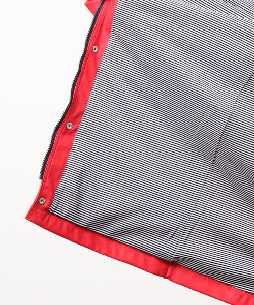 プチバトー　ヨットパーカ　レディースS レッド/ミラレ柄 PETIT BATEAU（プチバトー）の「ヨットパーカ（マウンテン