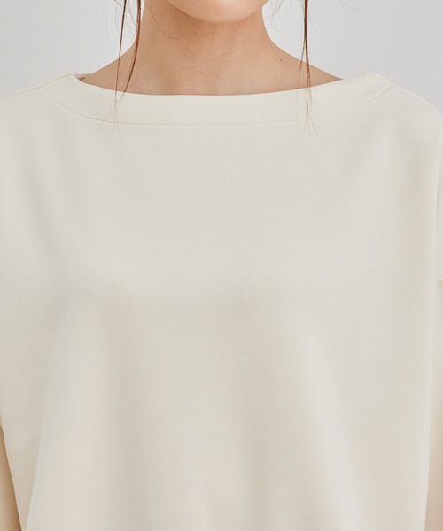 ROPE' PICNIC（ロペピクニック）の「【セットアップ対応】マシュマロタッチダンボールタックスリーブプルオーバー（ニット/セーター・レディース・キナリ/カーキ/ブルー・38）」の7枚目の写真