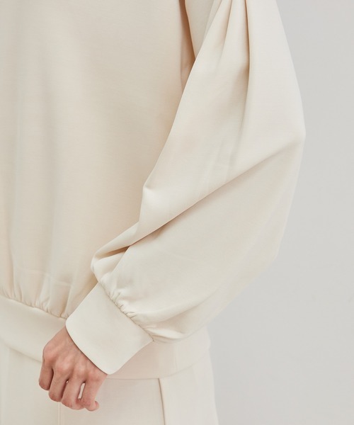 ROPE' PICNIC（ロペピクニック）の「【セットアップ対応】マシュマロタッチダンボールタックスリーブプルオーバー（ニット/セーター・レディース・キナリ/カーキ/ブルー・38）」の12枚目の写真