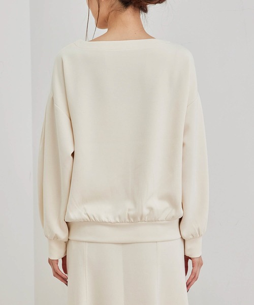 ROPE' PICNIC（ロペピクニック）の「【セットアップ対応】マシュマロタッチダンボールタックスリーブプルオーバー（ニット/セーター・レディース・キナリ/カーキ/ブルー・38）」の14枚目の写真