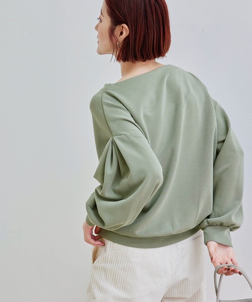 ROPE' PICNIC（ロペピクニック）の「【セットアップ対応】マシュマロタッチダンボールタックスリーブプルオーバー（ニット/セーター・レディース・キナリ/カーキ/ブルー・38）」の15枚目の写真