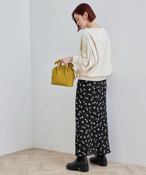 ROPE' PICNIC（ロペピクニック）の「【セットアップ対応】マシュマロタッチダンボールタックスリーブプルオーバー（ニット/セーター・レディース・キナリ/カーキ/ブルー・38）」の18枚目の写真