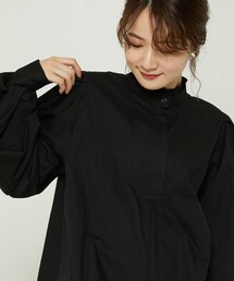 FREAK'S STORE | フリルスタンドカラーボリュームスリーブシャツ(シャツ/ブラウス)